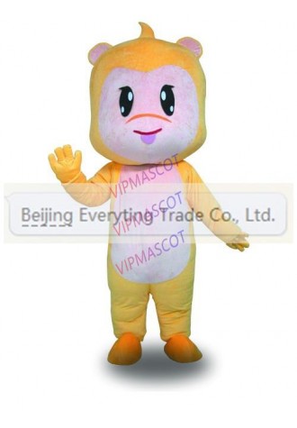 New arrival Cute Adult cuter yellow monkey mascot fancy dress costumes Halloween party costumes