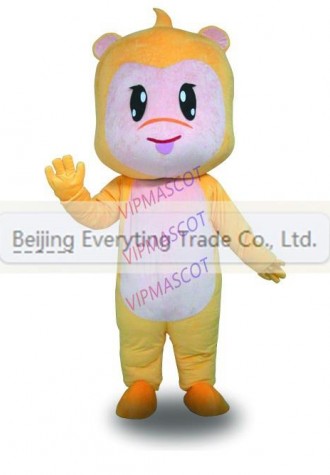 New arrival Cute Adult cuter yellow monkey mascot fancy dress costumes Halloween party costumes