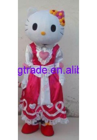 Hot sale Cute Cartoon Character Adult cute pink cat boy Mascot Costume Fancy Dress Halloween party costume