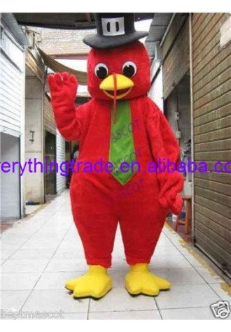 Hot sale Cute Cartoon Character Adult cute red bear Mascot Costume Fancy Dress Halloween party costume