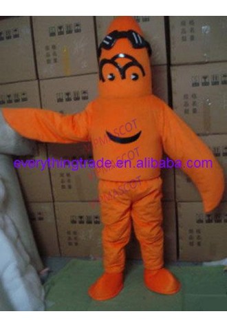 New arrival Adult cute yellow sea monster mascot fancy dress costumes Chirstmas party costumes