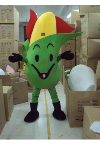 Hot sale Adult cartoon character cute green corn Mascot Costume Halloween party costumes