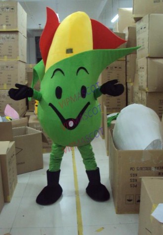 Hot sale Adult cartoon character cute green corn Mascot Costume Halloween party costumes