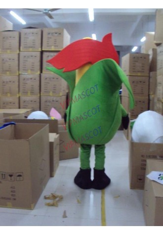 Hot sale Adult cartoon character cute green corn Mascot Costume Halloween party costumes