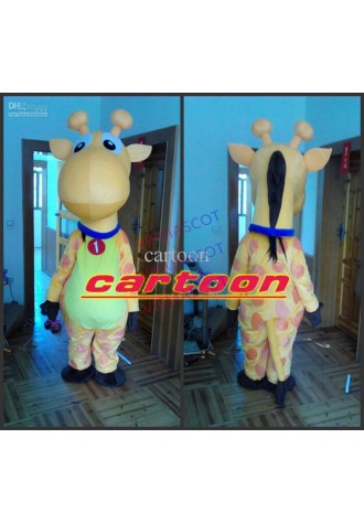 Foam  Hot sale Cartoon Character Adult cute Giraffe Dress cosplay Halloween  Party Costume