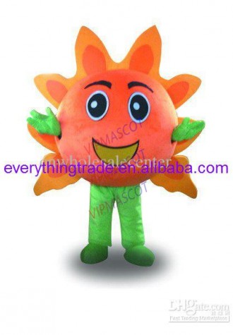 Hot sale Cute Adult cute sun flower mascot mascot costume fancy dress Halloween party costumes adult size