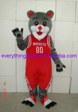 Hot sale Cute Adult Rocket bear mascot fancy dress costumes Halloween party costumes