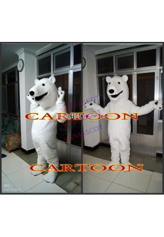 Foam Hot Cartoon Character Adult Polar bear Dress cosplay Halloween  Party Costume