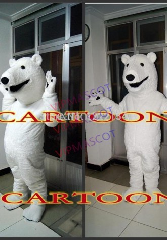 Foam Hot Cartoon Character Adult Polar bear Dress cosplay Halloween  Party Costume