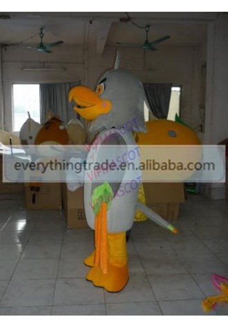 New arrival Cute Adult cute cartoon grey bird mascot costume fancy dress party costumes adult size