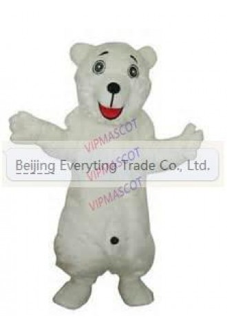 Hot selling Foam Adult cartoon character lovely big white bear Mascot Costume Halloween party costumes