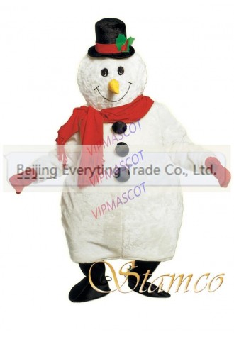 Hot sale Foam Adult cartoon character cute fat snowman Mascot Costume Halloween party costumes adult size