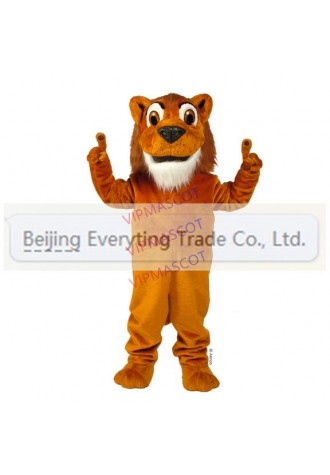 Hot sale Foam Adult cartoon character cute brown lion Mascot Costume Halloween party costumes
