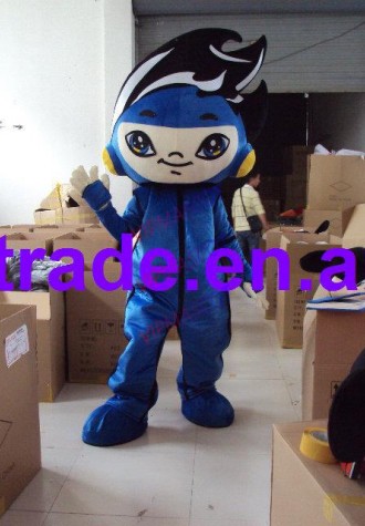 New arrival Cute Adult lovely blue doll mascot fancy dress costumes cartoon party costumes adult size