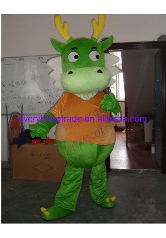 Hot sale Foam Cartoon Character cute Dragon Mascot Costume party costume Adult Size