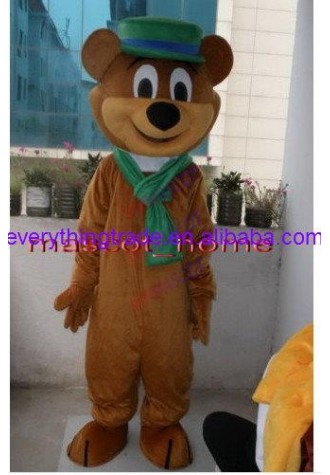 New arrival Cartoon Character cute YOGI Bear Mascot Costume party costume Adult Size