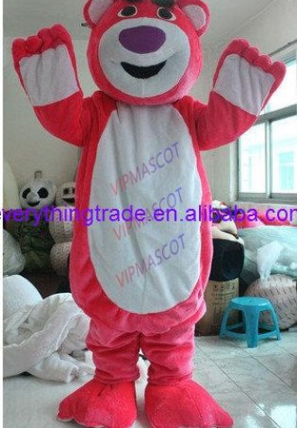 Hot sale Foam Cartoon Character cute Deluxe Pink Bears Mascot Costume party costume Adult Size