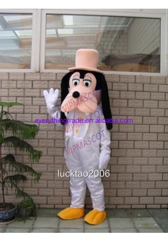 New arrival  Foam new Cartoon lovely Character white dog Mascot Costume fancy dress costume