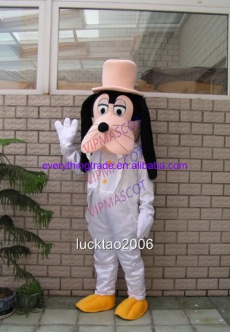 New arrival  Foam new Cartoon lovely Character white dog Mascot Costume fancy dress costume