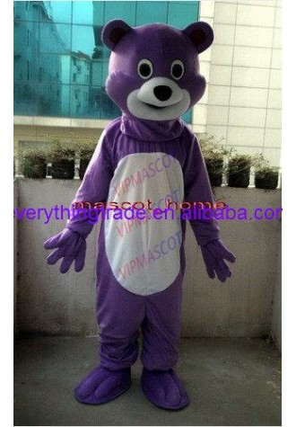 New arrival  Cute new Cartoon lovely Character cute purple bear mascot Costume fancy dress costume Adult size