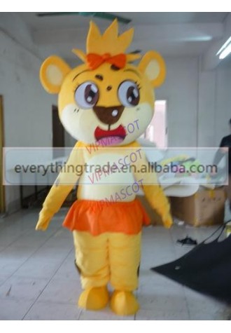 Hot selling Cute Adult cartoon lovely bear girl mascot costume suit fancy dress party costumes adult size