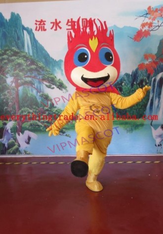 New arrival Cute Cartoon Character Adult lovely fire baby Mascot Costume fancy dress party costume adult size
