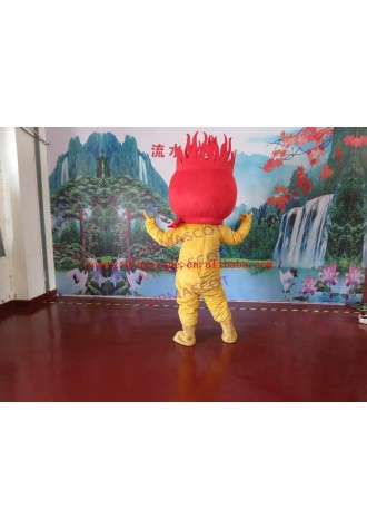 New arrival Cute Cartoon Character Adult lovely fire baby Mascot Costume fancy dress party costume adult size