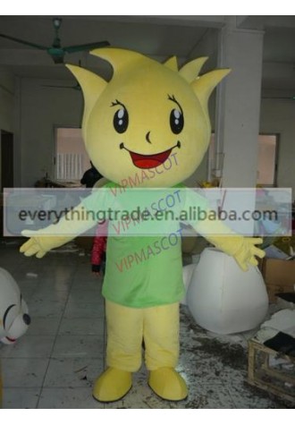 Hot selling Foam Adult cartoon lovely yellow baby doll mascot costume suit fancy dress party costumes adult size
