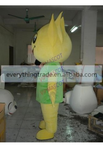 Hot selling Foam Adult cartoon lovely yellow baby doll mascot costume suit fancy dress party costumes adult size