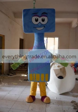 Hot sale Cute Adult cute blue doll mascot fancy dress suit costumes cartoon party costumes adult size