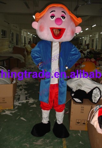 NEW Cute Adult lovely music man mascot fancy dress costumes Halloween cartoon party costumes