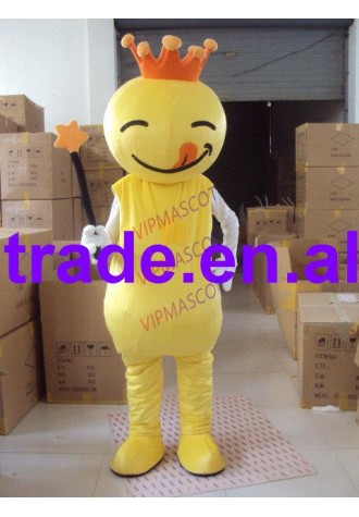 New arrival Cute Adult lovely crown doll mascot fancy dress costumes cartoon party costumes adult size