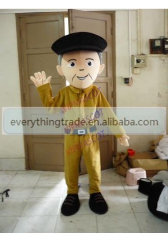 New arrival Cute Adult cute old man mascot fancy dress suit costumes cartoon party costumes adult size