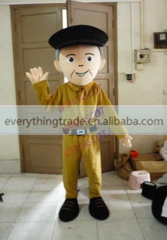 New arrival Cute Adult cute old man mascot fancy dress suit costumes cartoon party costumes adult size