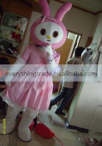 Hot sale Foam Adult lovely rabbit girl mascot fancy dress costumes cartoon party costumes adult size