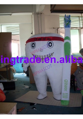 Hot selling Cute Adult cute tooth mascot fancy dress costumes Halloween cartoon party costumes
