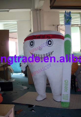 Hot selling Cute Adult cute tooth mascot fancy dress costumes Halloween cartoon party costumes