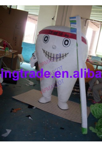 Hot selling Cute Adult cute tooth mascot fancy dress costumes Halloween cartoon party costumes
