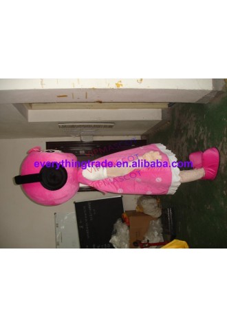 New arrival Cute Adult lovely music girl mascot fancy dress costumes Halloween cartoon party costumes