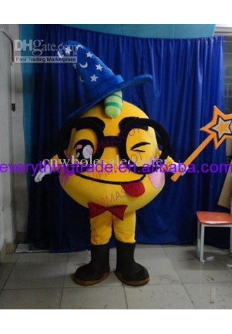 Hot sale Foam Adult cute Yellow mages mascot costume fancy dress Halloween party costumes adult size