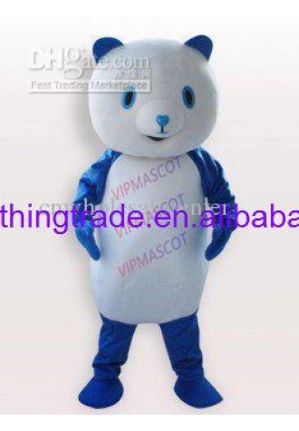 Hot sale Cute Character Adult lovely cute Blue Pandar Short Plush Mouse Mascot Costume fancy dress Halloween party costume
