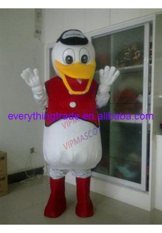Hot sale Cute Cartoon Character Adult cute duck Mascot Costume Fancy Dress Halloween party costume