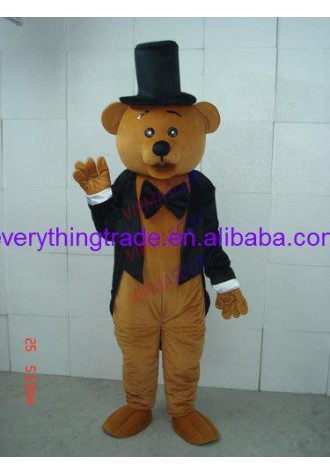 New arrival Cute Cartoon Character Adult Gentleman Bear Mascot Costume Mascot Costume