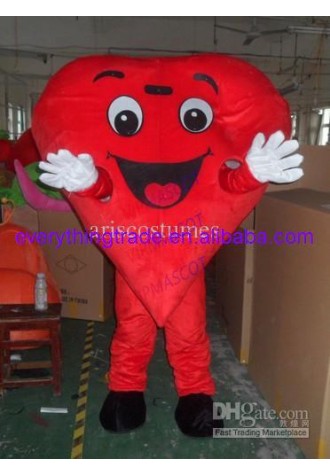 Hot sale Cute Adult heart shape mascot costume carnival costume fancy dress costumes adult costume custom mascot