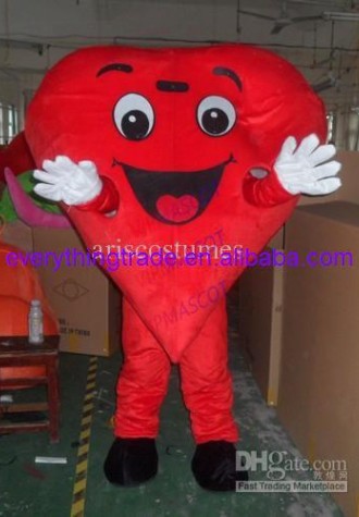 Hot sale Cute Adult heart shape mascot costume carnival costume fancy dress costumes adult costume custom mascot