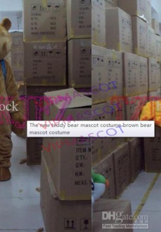 Hot sale Foam Adult The new teddy bear mascot costume brown bear mascot costume