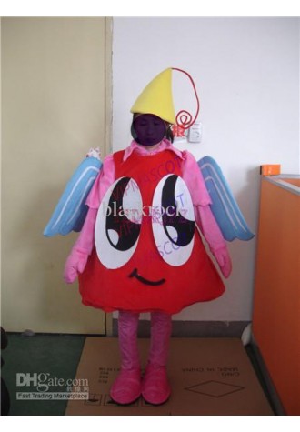 Hot sale Cute Adult The new lovely red angel girl Mascot costume Cartoon Costume Halloween Christmas Costumes