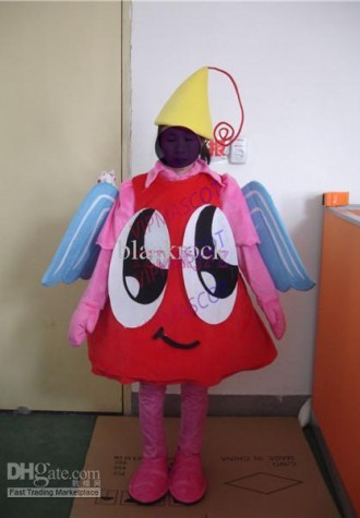 Hot sale Cute Adult The new lovely red angel girl Mascot costume Cartoon Costume Halloween Christmas Costumes