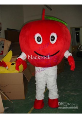 Hot sale Cute Adult Red Apple Mascot costumes for Halloween Fancy dress Cartoon costumes festive costumes