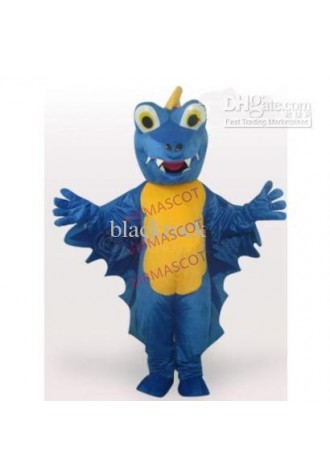 Hot selling Adult cute High Quality Blue Dinosaur Short Plush Adult Mascot Funny Costume Halloween Fancy Dress